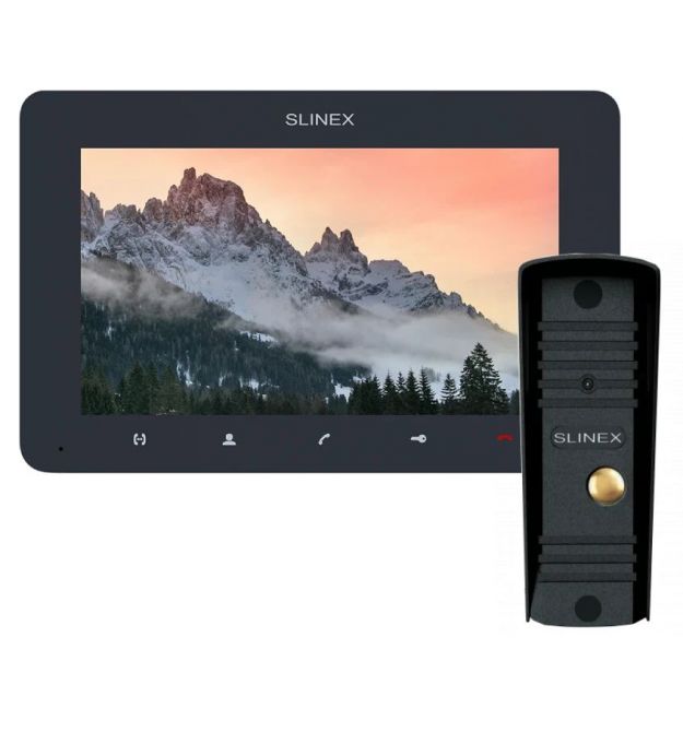 Комплект Slinex SM-07MHD графит + панель ML-16HD черный