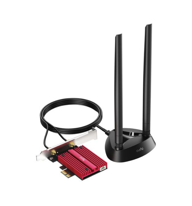 Адаптер WiFi 7 Cudy WE9300S BE9300 PCI Express тридіапазонний з Bluetooth 5.4