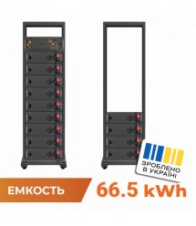 Акумулятор LP LiFePO4 Battery HVM 665,6V 100Ah (66560 Wh) BMS 160А P AB Lrack black