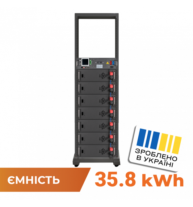 Акумулятор LP LiFePO4 Battery HVM 358,4V 100Ah (35840 Wh) BMS 125А AB Lrack black