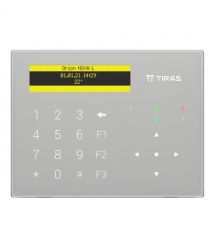 Клавіатура Tiras K-GLCD+ White з OLED-дисплеєм та зчитувачем NFC-Mifare