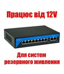 PoE коммутатор 8 портов SEVEN P-7328-12V