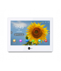 8-ми дюймовий гібридний IP - AHD відеодомофон нового покоління NeoLight ALPHA Hybrid білий