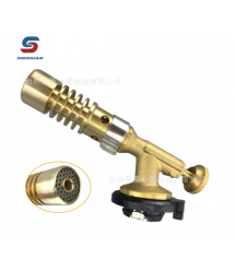 Пальник газовий, SHENGLILAI YT818, під газовий балончик 220г, вентиль, гальванічне покриття з сітчастим портом D2.3см, 11,6 (3,7