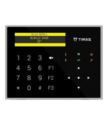Клавіатура Tiras K-GLCD+ Black з OLED-дисплеєм та зчитувачем NFC-Mifare