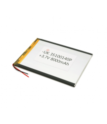 Литий-полимерный аккумулятор 3.5*100*140mm (Li-ion 3.7В 8000 mАh)