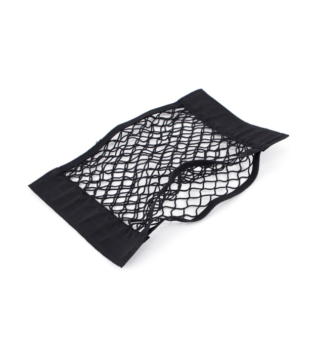 Автомобільний органайзер-сітка, 30x25см, кріплення на липучках, поліпропілен-латекс, чорний