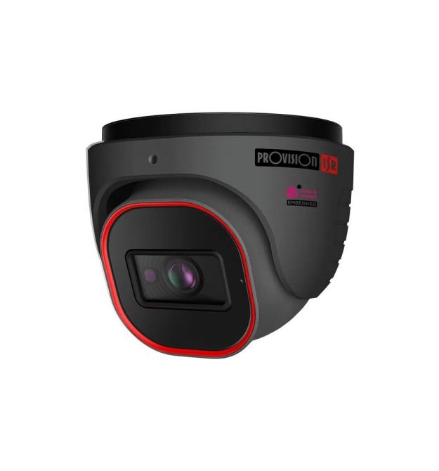 IP-відеокамера 4 Мп Provision-ISR DI-340IPEN-28-G-V4 (2.8 мм) з вбудованим мікрофоном і відеоаналітикою для системи відеонагляду