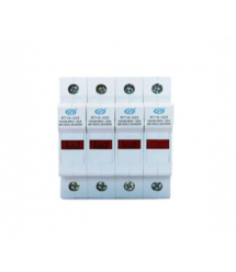 Корпус під плавкий запобіжник YRO RT18-32 - 4P, 32A, 500 - 690V, зі світловим індикатором, DIN, під запобіжник 10*38mm, контакти