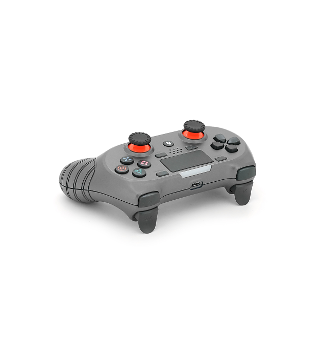 Геймпад Brazzers S8-P бездротовий для PS4 Wireless DOUBLE-motor vibration 4, роз&aposєм для навушників, LED light bar, Silver, 3