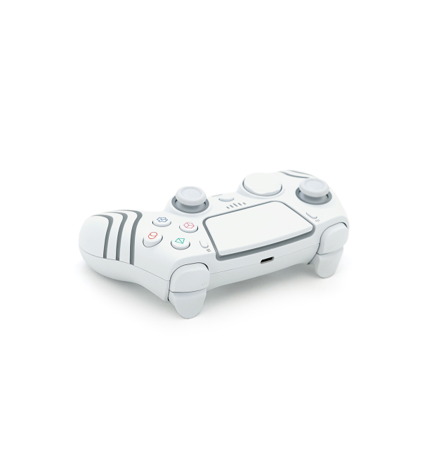 Геймпад Brazzers BR-P5 - P4 - NL беспроводной для PS5 RGB Wireless DOUBLE Motor Vibration, White, 3.7V, 1000mAh, Box