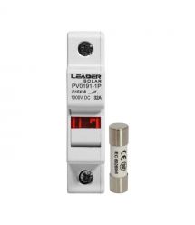 Комплект роз'єднувача та запобіжника 1000V Leader 32A PV0191-1P та 15A BX0234 для сонячних панелей