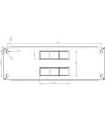 Шафа 19" 4U, 600x400x284мм (Ш*Г*В), економ, акрилове скло, чорна