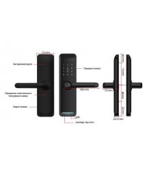 Умный дверной биометрический замок SEVEN LOCK SL-7767BFW-T