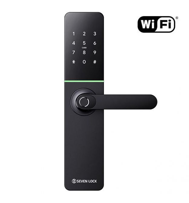 Умный дверной биометрический замок SEVEN LOCK SL-7779BFW-T