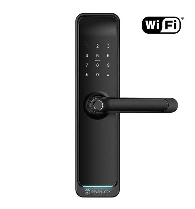 Умный дверной биометрический замок SEVEN LOCK SL-7767BFW