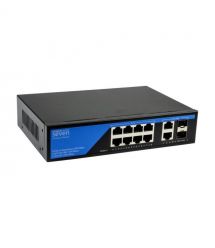 Гигабитный PoE коммутатор (switch) 8 портов SEVEN P-7328FG-2SFP
