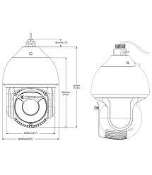 IP PTZ-Video Camera 8MP TVT TD-8883IM2N (PE-WP-50M-AR50) F-5,3-256 мм 50x