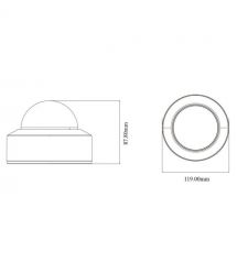 4MP TVT TD-9541S4-C (D-PE-AW2) F-2,8MMMMMMMMMMMM, IR+LED-LED, с микрофоном.