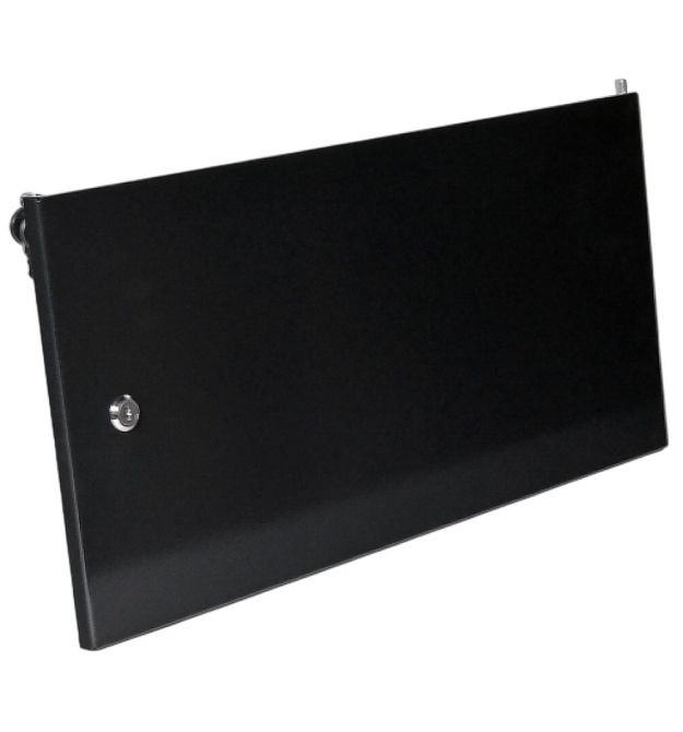 Двери цельнометалические 6U для шкафов MGSW1L, черная