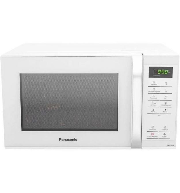 Panasonic Микроволновая печь, 25л, 800Вт, дисплей, откр. ручкой, белый