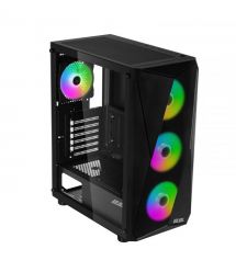 2E Gaming Корпус Aruba G3313W, без БП 1xUSB3.0, 2xUSB2.0, 5x120мм ARGB, VGA 300мм, LCS ready, HUB, TG Side Panel, ATX, чёрный
