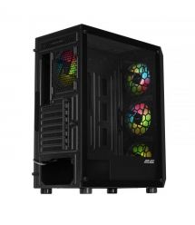 2E Gaming Корпус Aruba G3313W, без БП 1xUSB3.0, 2xUSB2.0, 5x120мм ARGB, VGA 300мм, LCS ready, HUB, TG Side Panel, ATX, чёрный