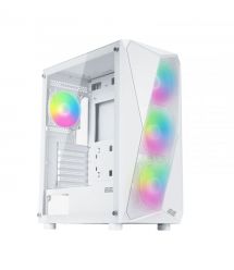 2E Gaming Корпус Aruba G3313W, без БП 1xUSB3.0, 2xUSB2.0, 5x120мм ARGB, VGA 300мм, LCS ready, HUB, TG Side Panel, ATX, белый