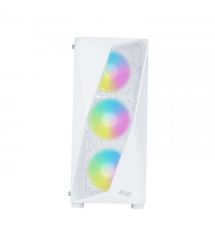 2E Gaming Корпус Aruba G3313W, без БП 1xUSB3.0, 2xUSB2.0, 5x120мм ARGB, VGA 300мм, LCS ready, HUB, TG Side Panel, ATX, белый