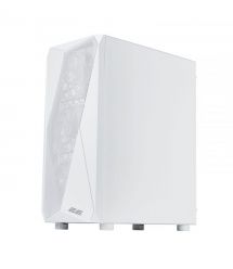 2E Gaming Корпус Aruba G3313W, без БП 1xUSB3.0, 2xUSB2.0, 5x120мм ARGB, VGA 300мм, LCS ready, HUB, TG Side Panel, ATX, белый