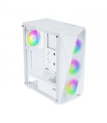 2E Gaming Корпус Aruba G3313W, без БП 1xUSB3.0, 2xUSB2.0, 5x120мм ARGB, VGA 300мм, LCS ready, HUB, TG Side Panel, ATX, белый