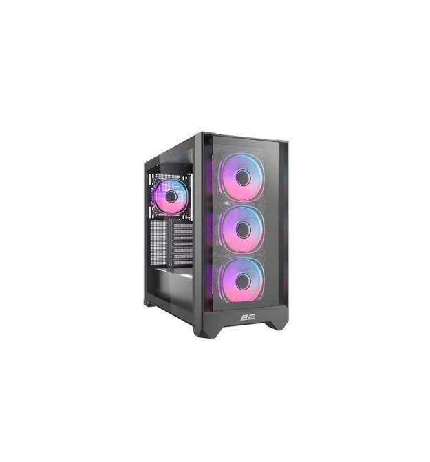 2E Gaming Корпус Dominator Pro G2302W, без БП 2xUSB3.0, 1xUSBType-C, 4x120мм ARGB, VGA 380мм, LCS ready, конт