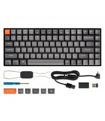 Keychron Клавиатура механическая K2 Max 84Key, K Super Red, WL/BT/USB-A, QMK, EN/UKR, White Led, черный
