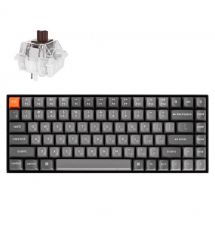 Keychron Клавиатура механическая K2 Max 84Key, K Super Brown, WL/BT/USB-A, QMK, EN/UKR, White Led, черный