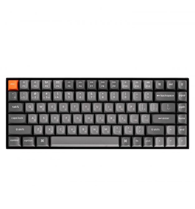 Keychron Клавиатура механическая K2 Max 84Key, K Super Brown, WL/BT/USB-A, QMK, EN/UKR, RGB, черный