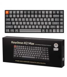 Keychron Клавиатура механическая K2 Max 84Key, K Super Banana, WL/BT/USB-A, QMK, EN/UKR, White Led, черный