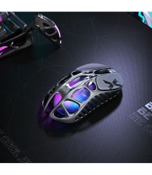 GravaStar Мышь Mercury X Pro, 8K, BT/WL/USB-A, RGB, серый
