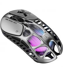 GravaStar Мышь Mercury X, BT/WL/USB-A, RGB, серый