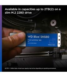 WD Накопитель SSD WD M.2 2TB PCIe 4.0 Blue SN580