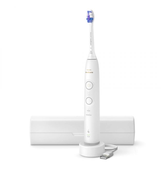 Philips Щетка зубная электр. Sonicare 6100 Series, 62т. колеб/мин, насадок-1, футляр, белый