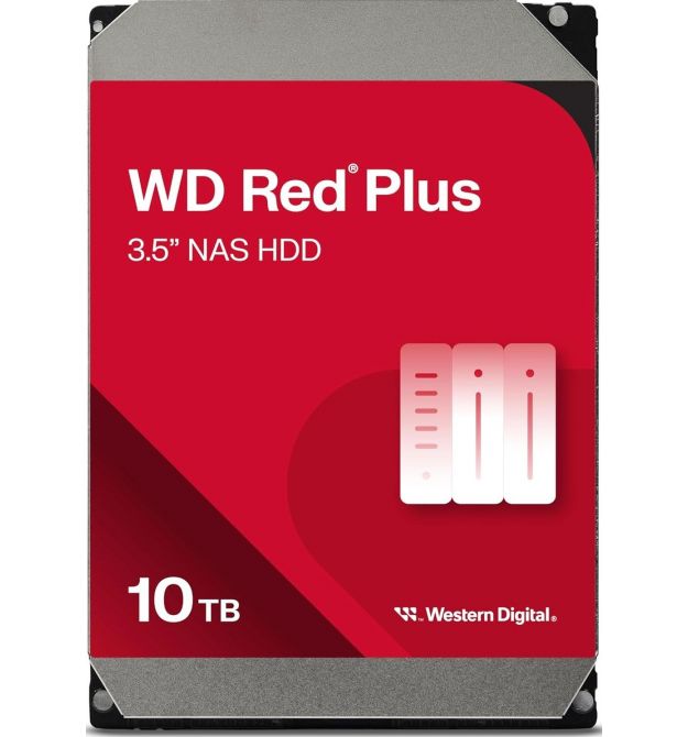 WD Жесткий диск WD 10TB 3.5" 7200 512MB SATA Red Plus NAS