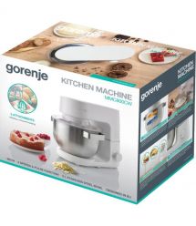 Gorenje Кухонная машина 800Вт, чаша-металл, корпус-металл, насадок-3, белый