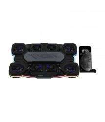 2E Gaming Подставка для ноутбука CPG-012, до 17.3", 1xUSB-C, LCD/semiconductor cooling pad, RGB, чёрный