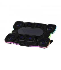2E Gaming Подставка для ноутбука CPG-012, до 17.3", 1xUSB-C, LCD/semiconductor cooling pad, RGB, чёрный