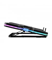 2E Gaming Подставка для ноутбука CPG-012, до 17.3", 1xUSB-C, LCD/semiconductor cooling pad, RGB, чёрный