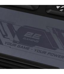 2E Gaming Подставка для ноутбука CPG-012, до 17.3", 1xUSB-C, LCD/semiconductor cooling pad, RGB, чёрный