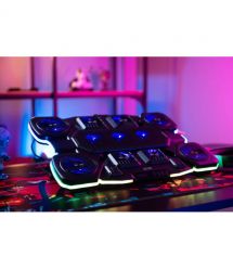 2E Gaming Подставка для ноутбука CPG-011, до 17.3", 1xUSB-A, 1xUSB-C, LCD, RGB, чёрный