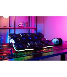 2E Gaming Подставка для ноутбука CPG-011, до 17.3", 1xUSB-A, 1xUSB-C, LCD, RGB, чёрный