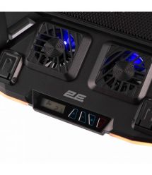 2E Gaming Подставка для ноутбука CPG-011, до 17.3", 1xUSB-A, 1xUSB-C, LCD, RGB, чёрный