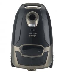 Gorenje Пылесос мешковый, 890Вт, мешок-4л, HEPA, телескоп,LED-дисплей, турбощетка, черный